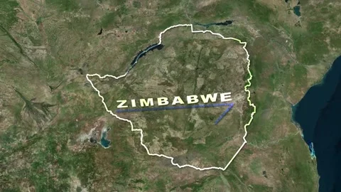 Zimbabwe Map Animation Stock Footage 273880545
