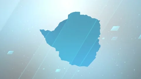 Zimbabwe Map Background Stock Footage 197958401