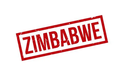 Zimbabwe Rubber Stamp Seal Vector Stock Illustration