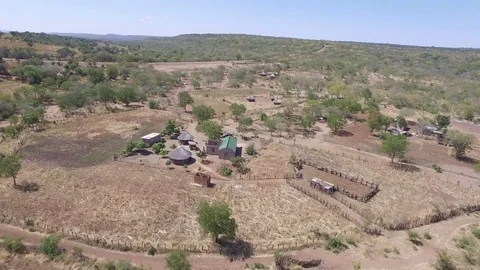 Zimbabwe village 2 Stock Footage 85204835