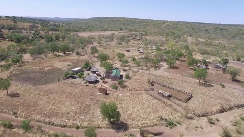 Zimbabwe village Stock Footage 85425357