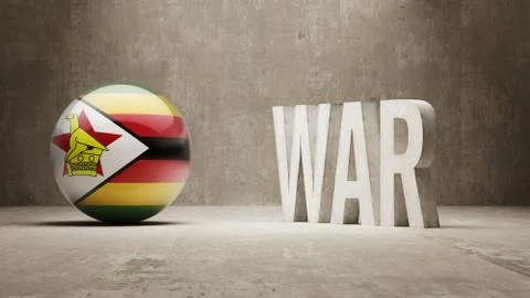 Zimbabwe. War Concept. Stock Illustration