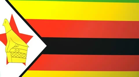Zimbabwe Waving Flag Stock Footage 10762871
