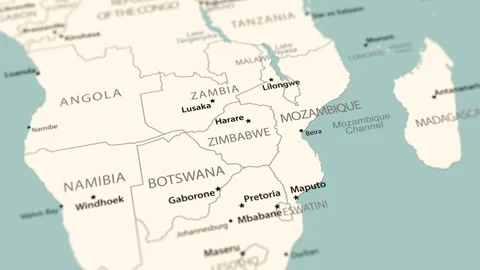 Zimbabwe On The World Map Smooth Map Ro Stock Video Pond5 Zimbabwe World Map Smooth Map Footage 263952851 Iconl