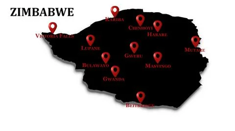ZimbabweMap Stock Illustration