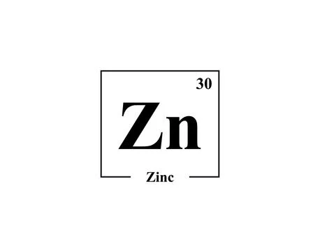 Zinc icon vector. 30 Zn Zinc Stock Illustration