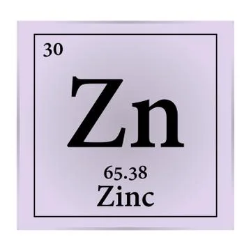 Zinc Periodic Table of the Elements Vector illustration eps 10 イラスト素材