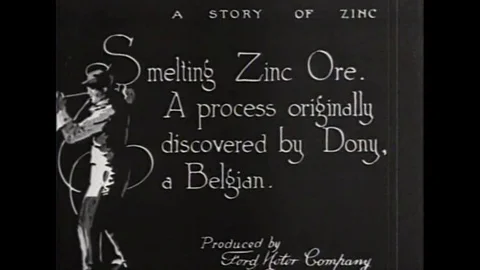 Zinc production in 1921. Stock Footage 101022361