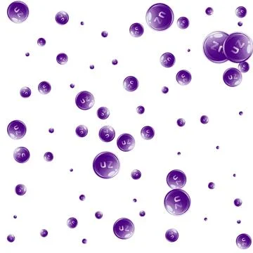 Zinc round capsules scattered randomly. Stock Illustration