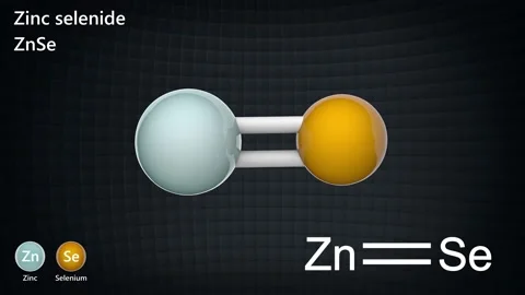 Zinc selenide. ZnSe. Seamless loop. Video stock 154118783