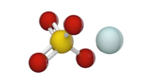 Zinc sulfate (ZnSO4). Seamless loop. White background Stock Footage 154118813