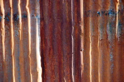 Zinc texture rusty since burnt Stock Photos