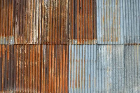Zinc wall Fotos de archivo