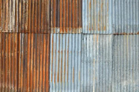 Zinc wall Stock Photos