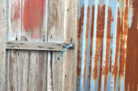 Zinc wall Stock Photos