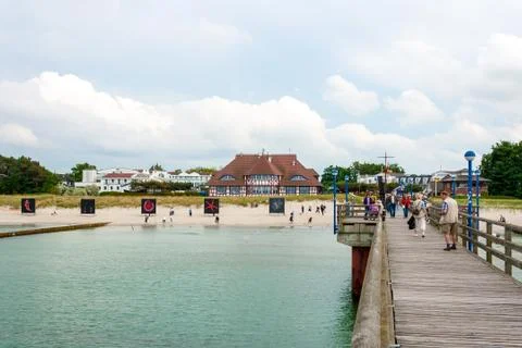 Zingst beach promenade Stock Photos
