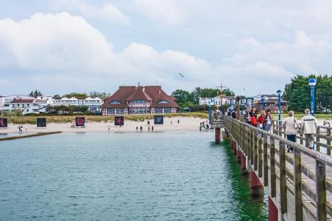 Zingst beach promenade Stock Photos