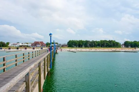 Zingst beach promenade Stock Photos
