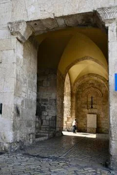 The Zion Gate of Jerusalem Stock Photos