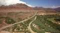 Zion National Park Aerial Shot of Virgin River and Freeway Utah 4k or 4k+ Resolution