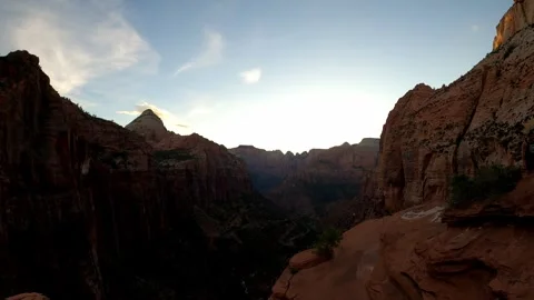 Zion, Utah August 16 2023 Utah 1851 Pine Creek Canyon Overlook Zion Stock Footage 339045533