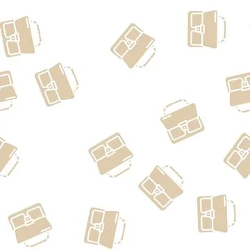 Zip business file glyph vector seamless pattern Stock Illustration