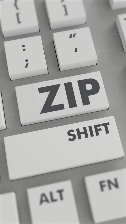 ZIP BUTTON PRESSING ON KEYBOARD Vertical Video Stock-Footage 302442266