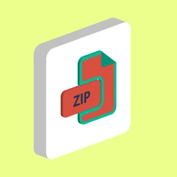 ZIP computer symbol Stock Illustration