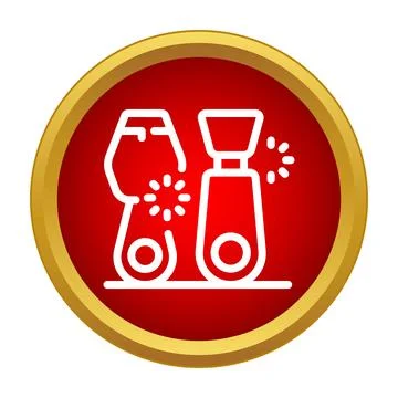 Zip fastener pulling process flat vector icon Stock Illustration