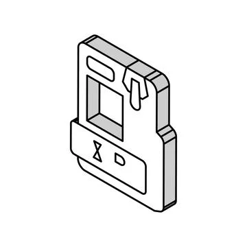 Zip file format document isometric icon vector illustration 스톡 일러스트