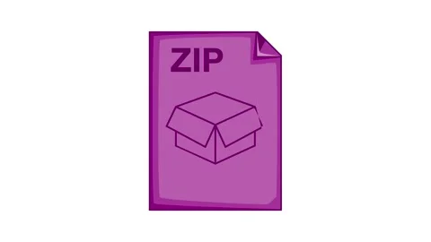 ZIP file icon animation Stock Footage 157180854