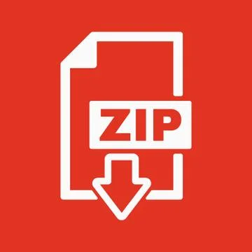 The ZIP file icon. Archive and compressed symbol Stock Illustration