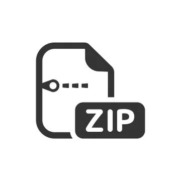Zip File Icon Stock Illustration
