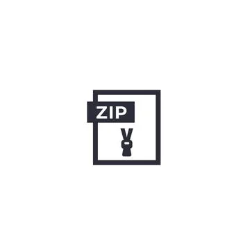 Zip file icon Stock Illustration