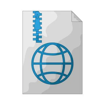 Zip File illustration Stock-Illustration