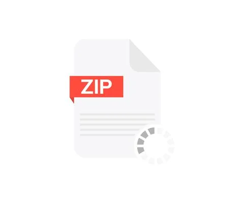 ZIP file, ZIP file documentlogo design. Download vector design and illustration. Stock Illustration