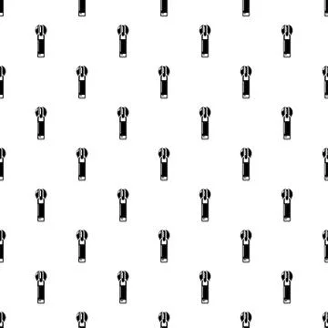 Zip with hole icon, simple style 库存插图