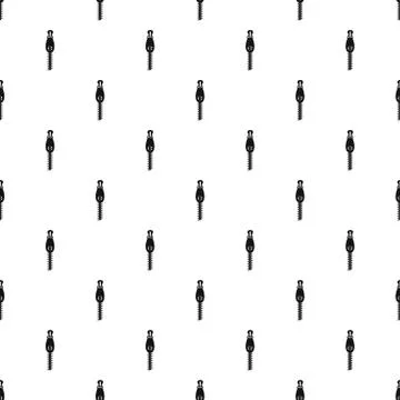 Zip with hole pattern seamless vector Stockillustratie