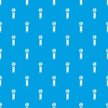 Zip with hole pattern vector seamless blue Stockillustratie
