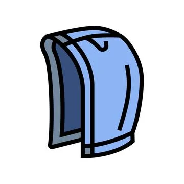 Zip up hood color icon vector illustration Stock Illustration