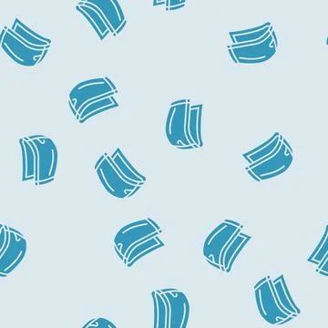 Zip up hood glyph seamless pattern Stock Illustration