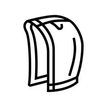 Zip up hood line icon vector illustration Stock Illustration
