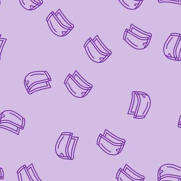 Zip up hood line seamless pattern Stock Illustration