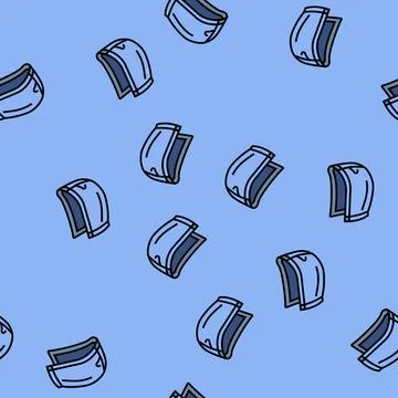 Zip up hood vector seamless pattern Stock Illustration