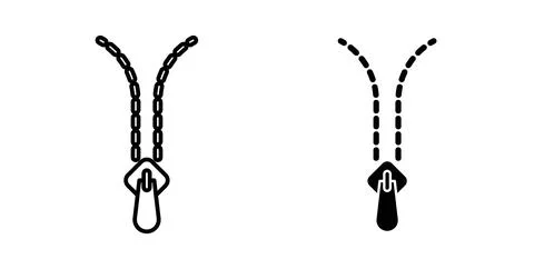 Zip icon in black and white. vector icon pack for websites 스톡 일러스트