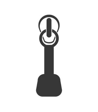Zip icon. Cloth and tailor design. Vector graphic 스톡 일러스트