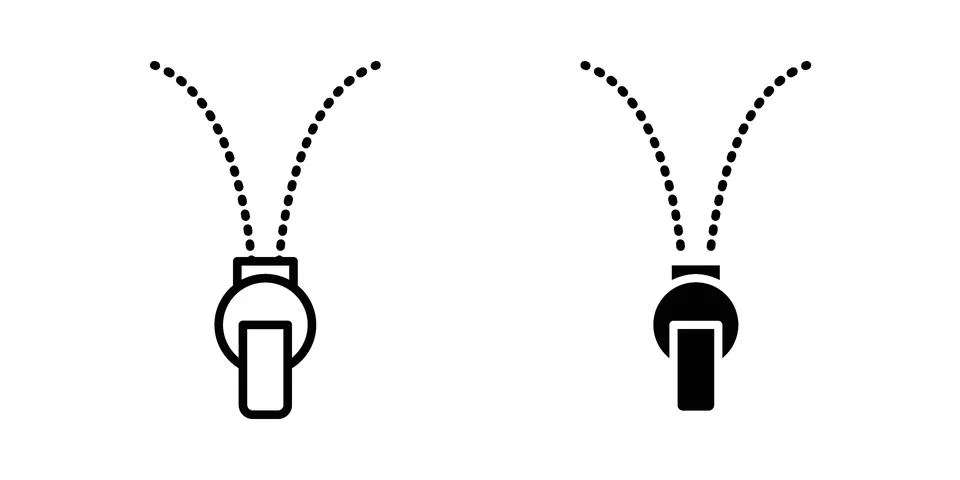 Zip icon concept logo design collection Stockillustratie