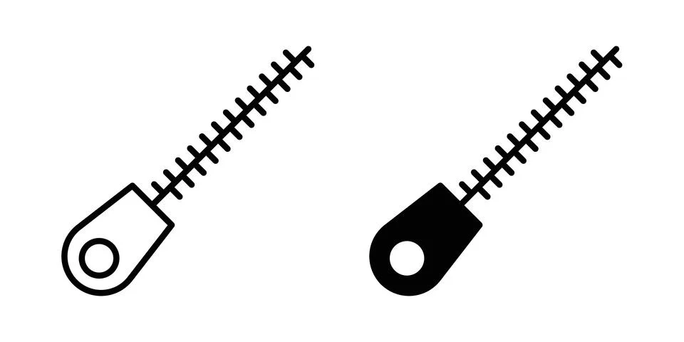 Zip icon solid, line, and editable vector set. 스톡 일러스트