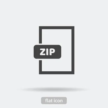 Zip icon, Vector is type EPS10 Stock Illustration