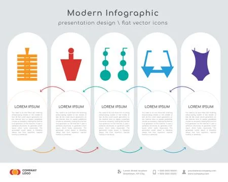 Zip infographics design イラスト素材